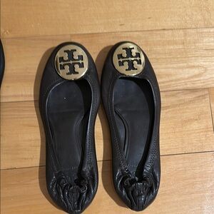 Tory Burch Black Ballet Flats